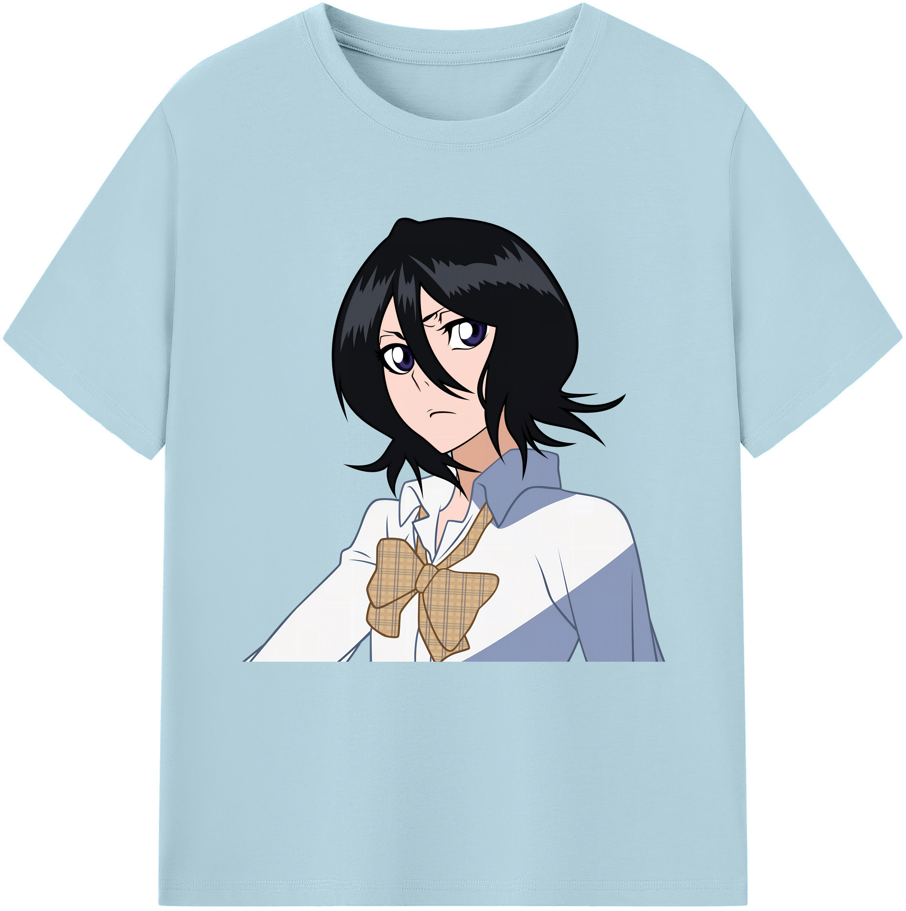 （画像用） ブリーチ 朽木ルキア BLEACH Kuchiki Rukia 綿100％半袖Tシャツ（フロントプリント）